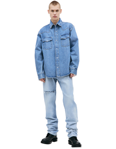 Джинсовая рубашка на кнопках Vtmnts