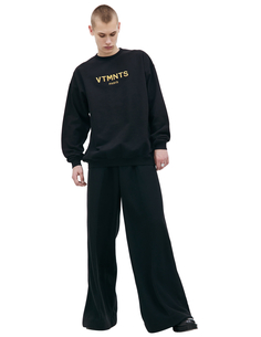 Оверсайз свитшот с вышивкой логотипа Vtmnts