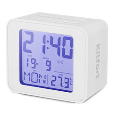 Радиочасы, часы электронные часы с термометром KITFORT КТ-3303-2 белый