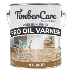 Лаки паркетные и грунты под них лак алкидно-уретановый паркетный TimberCare Pro Oil Varnish 2,5л полуматовый, арт.350070