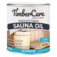 Антисептики защитно-декоративные средство деревозащитное TimberCare Sauna Oil для бани и сауны 0,75л бесцветное, арт.350041