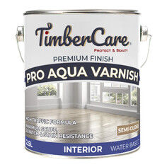 Лаки паркетные и грунты под них лак в/д паркетный TimberCare Pro Aqua Varnish 2,5л полуглянцевый, арт.350075