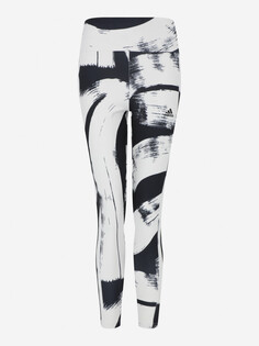 Легинсы женские adidas Aeroready Designed To Move Graphic, Черный