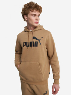 Худи мужская PUMA Ess Big Logo Varsity Green, Коричневый