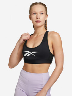 Спортивный топ бра Reebok Lux Vector Racer Bra, Черный