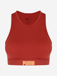 Лиф женский PUMA Racerback Swim Top, Коричневый