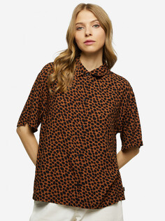 Рубашка с коротким рукавом женская Vans Wild Woven, Коричневый
