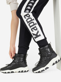 Кроссовки утепленные женские Kappa Veloce Mid Puffy, Черный