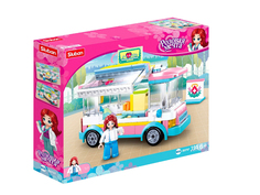 Конструктор Sluban Розовая мечта Автобус медиков 195 дет. M38-B0797