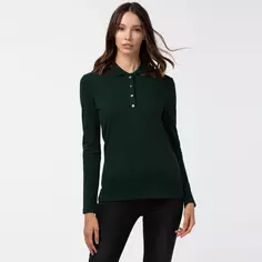 Женское поло Lacoste из эластичного хлопка