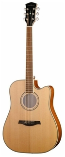 Электроакустические гитары Parkwood P660-WCASE-NAT (кейс в комплекте)