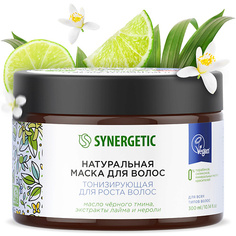 Маска для волос SYNERGETIC Натуральная маска Тонизирующая для роста волос 300.0