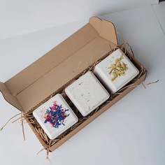 Бомбочка для ванны MACOY LUXURY BODY HOME Подарочный набор бомбочек для ванны Бурлящий Куб 3 шт 660