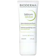 Крем для лица BIODERMA Крем для жирной и проблемной кожи, склонной к акне Sebium Global 30.0