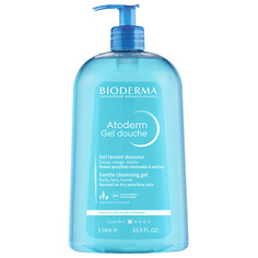 Средства для душа BIODERMA Мягкий очищающий гель для душа для нормальной, сухой и атопичной кожи Atoderm 1000