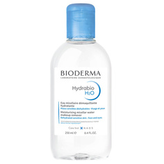 Средства для снятия макияжа BIODERMA Мицеллярная вода очищающая для сухой и обезвоженной кожи лица Hydrabio H2O 250
