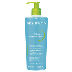 BIODERMA Гель для умывания жирной и проблемной кожи лица Sebium (помпа) 500.0