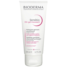 Средства для умывания BIODERMA Очищающий гель против раздражения и шелушения кожи Sensibio DS+ 200