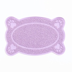 Коврик для животных ПИЖОН Коврик 2-в-1 под миску/туалет для животных фигурный