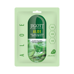 Набор масок для лица JIGOTT Тканевая маска для лица алоэ ALOE Real Ampoule Mask