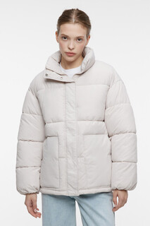Куртка oversize короткая стеганая с воротником-стойкой Befree