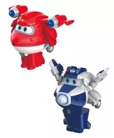 Набор из 2х мини-трансформеров Джетт и Пол Супер Крылья Super Wings