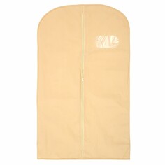 Чехол для одежды с окном, 60×100 см, спанбонд, цвет бежевый NO Brand