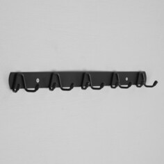Вешалка с пятью 2-рожковыми крючками cappio vc103, цвет черный