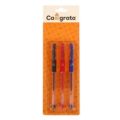 Набор гелевых ручек, 3 цвета: красный, синий, черный, 0.5 мм Calligrata
