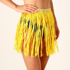 Гавайская юбка, 40 см, цвет желтый Страна Карнавалия