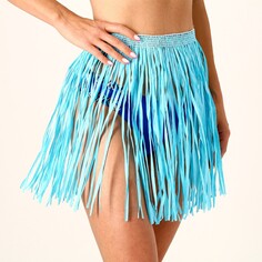 Гавайская юбка, 40 см, цвет голубой Страна Карнавалия