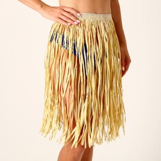 Гавайская юбка, 60 см, цвет бежевый Страна Карнавалия
