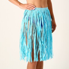 Гавайская юбка, 60 см, цвет голубой Страна Карнавалия