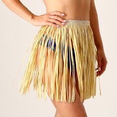 Гавайская юбка, 40 см, цвет бежевый Страна Карнавалия