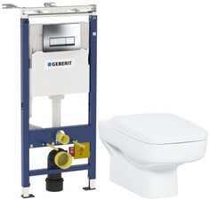 Комплект подвесной унитаз Creavit Sphinx SP320-11CB00E-0000 + KC1803.01.0000E + система инсталляции Geberit 458.125.21.1