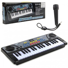 Музыкальные инструменты Музыкальный инструмент Veld CO Синтезатор электронный 37 клавиш с микрофоном