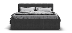 Кровать Белла 160*200 велюр Monolit серый