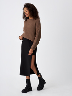 Юбка миди с разрезом