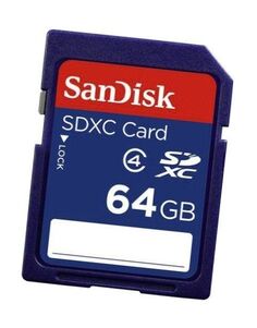 Карта памяти SanDisk SDXC Class 4 64Gb (SDSDB-064G-B35)