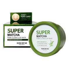 Маска для лица SOME BY MI SUPER MATCHA 10 в 1 глиняная с экстрактом чая матча очищающая 100 г