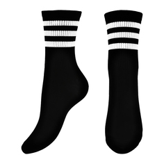 Носки SOCKS черные с полосками