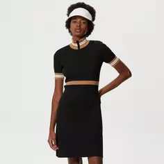 Женское платье Lacoste Slim Fit с высоким воротом на молнии