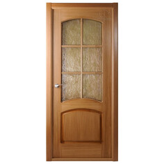 Двери межкомнатные полотно дверное BELWOODDOORS Наполеон дуб стекло 200х70см шпон