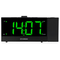 Радиочасы, часы электронные радиочасы HYUNDAI H-RCL243 LCD, цифровые FM черный