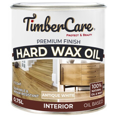 Масла древозащитные масло для дерева TimberCare Hard Wax Oil защитное с твердым воском 0,75л белое, арт.350067