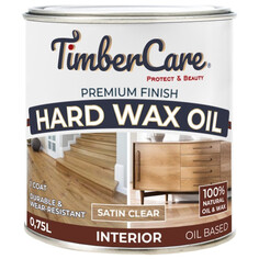 Масла древозащитные масло для дерева TimberCare Hard Wax Oil защитное с твердым воском 0,75л бесцветное, арт.350050