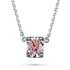 Колье из белого золота э0912кл06200855_pink ЭПЛ Даймонд