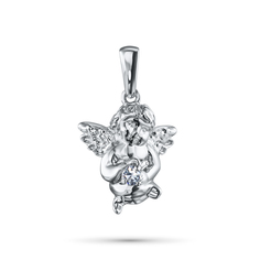 Подвеска из серебра с топазом э0609пд11220359 ЭПЛ Даймонд