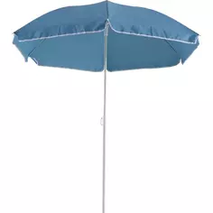 Зонт пляжный ø200 h195 см круглый синий Без бренда