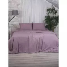 Комплект постельного белья Rustic Berry полутораспальный полисатин фиолетовый Без бренда